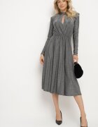 by swan Rochie de cocktail Argintie cu Fir Metalic Mianella