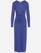by swan Rochie Elegantă Albastră Petrecută Decorată cu Drapaje Zainara