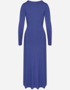 by swan Rochie Elegantă Albastră Petrecută Decorată cu Drapaje Zainara