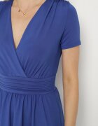 by swan Rochie Evazată Albastră din Vâscoză cu Croi Petrecut cu Încrețituri Adivas
