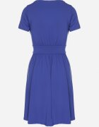 by swan Rochie Evazată Albastră din Vâscoză cu Croi Petrecut cu Încrețituri Adivas