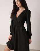 by swan Rochie Evazată Neagră cu Vâscoză Selithiel
