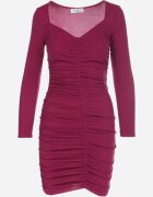 by swan Rochie Fucsia Strălucitoare Croită pe corp cu Drapaj Dosso