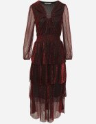 by swan Rochie Grena Evazată Decorată cu fir metalic cu volane Wetarvia