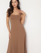 by swan Rochie Maro cu Viscoză cu croială evazată cu decolteu pătrat Nalireina