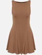 by swan Rochie Maro din viscoză cu croi evazat fără mâneci Nalomira