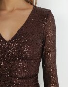 by swan Rochie Maro închis cu paiete cu drapaje Nerli