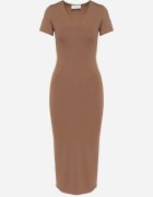 by swan Rochie Maro Mulată Bodycon cu Decolteu în V Efricene