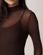 by swan Rochie maro transparentă din plasă cu jupon Kuma