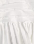 by swan Rochie Midi Albă fără mâneci cu tiv plisat Dreana