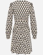 by swan Rochie Mini Bej cu Decolteu tip petrecut Kiyani
