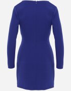 by swan Rochie Mini Bleu-marin cu Decolteu Plic și Încrețituri Hiacinta