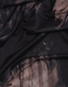 by swan Rochie Mulată Lungă Negru-Bej din Plasă cu Slit lateral Nethys