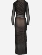 by swan Rochie Mulată Negru-Bej Maxi din Plasă Stolisse