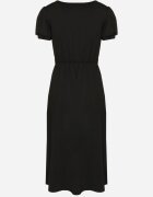 by swan Rochie Neagră Cloche din Viscoză cu Pernițe de Umăr Awerla