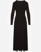 by swan Rochie Neagră De bumbac Cu croi evazat Tuselenea