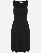 by swan Rochie Neagră din Viscoză cu Croială Cloș Edivane