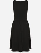 by swan Rochie Neagră din Viscoză cu Croială Cloș Edivane