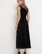 by swan Rochie Neagră Maxi cu paiete Jukrana