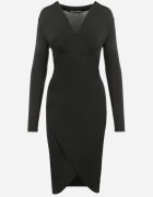 by swan Rochie Neagră mulată cu crăpătură Qesarde