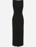 by swan Rochie neagră mulată cu viscoză decorată cu drapaj Siloria