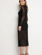 by swan Rochie neagră transparentă din plasă cu jupon Kuma