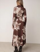 by swan Rochie petrecută din vâscoză cu imprimeu floral Guinesa Maro