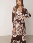 by swan Rochie petrecută din vâscoză cu imprimeu floral Guinesa Maro