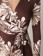 by swan Rochie petrecută din vâscoză cu imprimeu floral Guinesa Maro