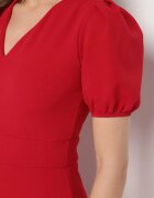 by swan Rochie Roșie Cloș cu Decolteu Triunghiular Efralinae