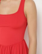 by swan Rochie roșie din Vâscoză cu Croi Cloș Edivane