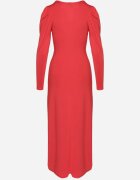 by swan Rochie Roșie Elegantă Petrecută Decorată cu Drapaje Zainara