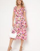 by swan Rochie Roz-Albă petrecută cu volănaș Malva