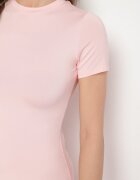 by swan Rochie Roz cu talie marcată cu mânecă scurtă Liravise