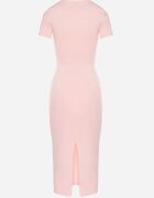 by swan Rochie Roz Mulată Bodycon cu Decolteu în V Efricene