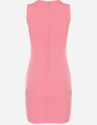 by swan Rochie Roz Tip Creion Fără Mâneci cu Vâscoză Nelazira