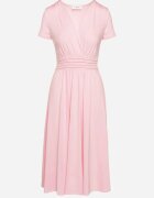 by swan Rochie Roză Cambrată cu Decolteu petrecut Quimadea