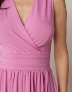 by swan Rochie Rozalie Midi Fără Mâneci Cu Pliuri Dreana