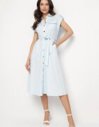 by swan Rochie tip cămașă Albastru deschis Phinitrite