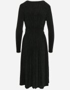 by swan Rochie Verde Cambrată din Vâscoză cu croi evazat Ornată cu fir metalic Mesinae