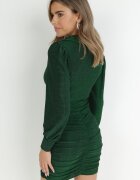 by swan Rochie Verde cu Drapaje și Fir Metalic Ceselle