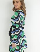 by swan Rochie Verde petrecută cu Imprimeu cu model Jameka