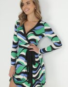 by swan Rochie Verde petrecută cu Imprimeu cu model Jameka