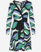 by swan Rochie Verde petrecută cu Imprimeu cu model Jameka