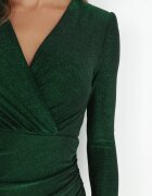 by swan Rochie Verde Plic cu Drapaj Gioma