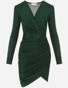 by swan Rochie Verde Plic cu Drapaj Gioma