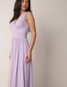 by swan Rochie Violet Midi Fără Mâneci Cu Tiv Plisat Dreana