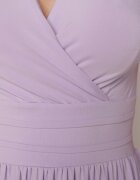 by swan Rochie Violet Midi Fără Mâneci Cu Tiv Plisat Dreana
