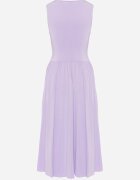 by swan Rochie Violet Midi Fără Mâneci Cu Tiv Plisat Dreana