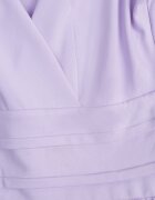 by swan Rochie Violet Midi Fără Mâneci Cu Tiv Plisat Dreana